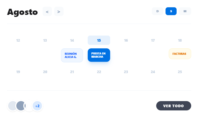 calendario Supra ERP